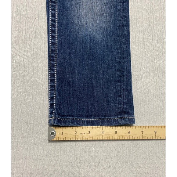 Miss Me Jeans Easy Capri Style JE5002EP34 Distressed Blue 25 Embellished Pockets - Picture 10 of 11